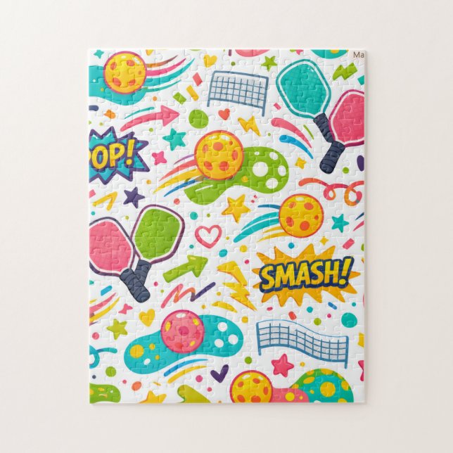 “Pickleball Pop & Smash Puzzle – Fun Original Desi (Vertical)