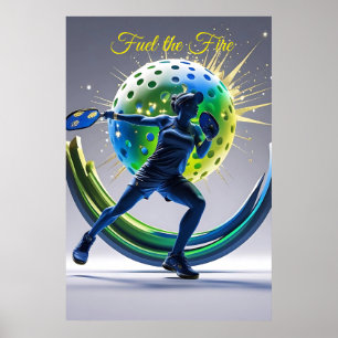Pickleball Power Smash – Energy in Motion Poster