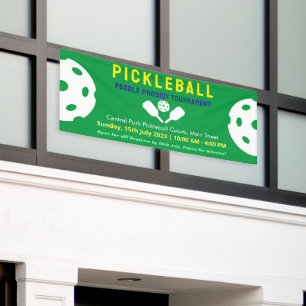 Pickleball Pro Blue Court Classic Tournament Banner