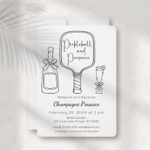 Pickleball & Prosecco Modern Bridal Shower