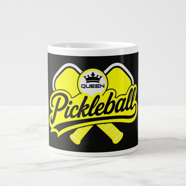 Pickleball Queen Champion Large Coffee Mug (Front)