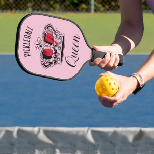 Pickleball Queen Crown Pink Personalised Paddle