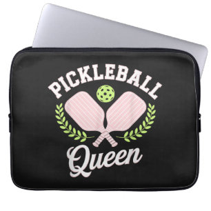 Pickleball Queen Funny Pickleball Player Laptop Sleeve