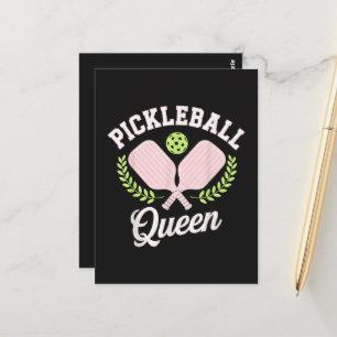 Pickleball Queen Funny Pickleball Player Postcard