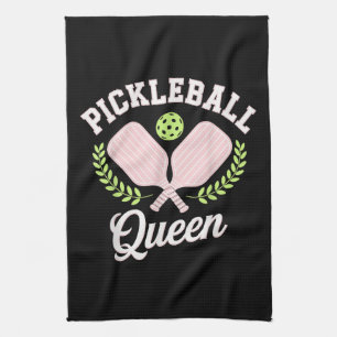 Pickleball Queen Funny Pickleball Player Tea Towel