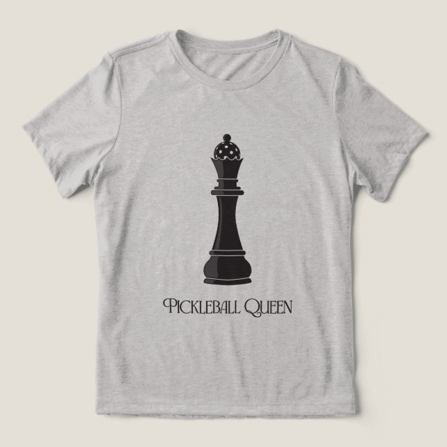 Pickleball Queen Tri-Blend Shirt (Design Front)