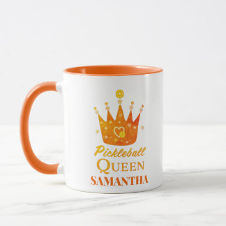 Pickleball Queen Vintage 1970's Style Mug