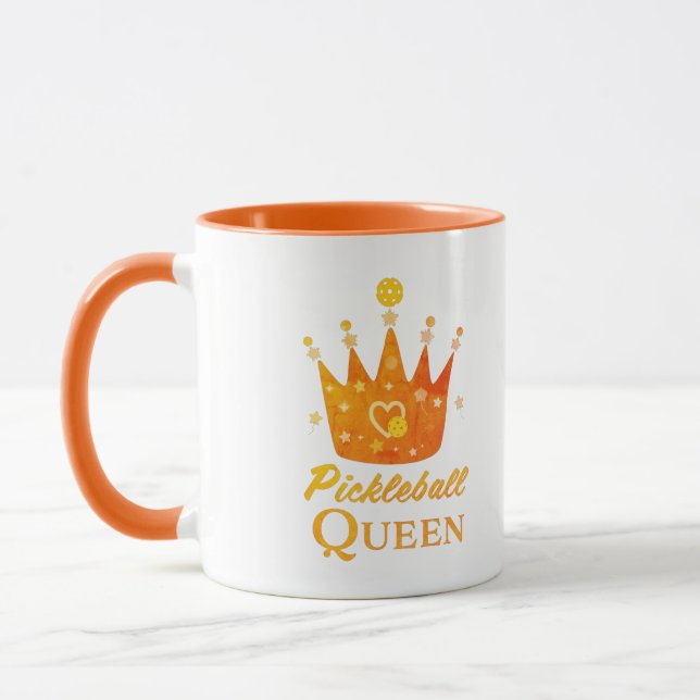 Pickleball Queen Vintage 1970's Style Mug (Left)