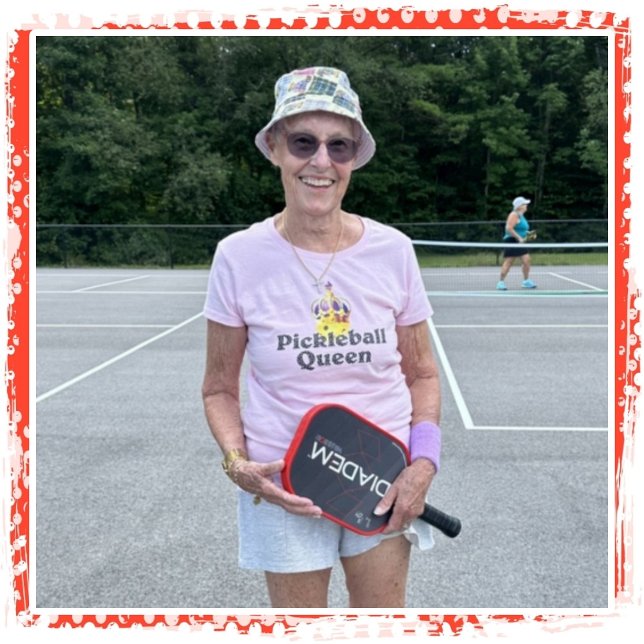 Pickleball Queen - Yellow Pickleball Wearing Crown T-Shirt (Creator Uploaded)