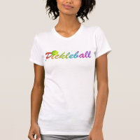 Pickleball Rainbow Glitter