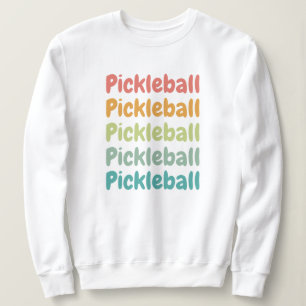 Pickleball Retro Pickleball Player Sweatshirt