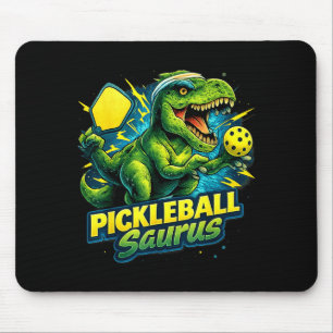 Pickleball rex dinosaur funny pickleball player mouse pad