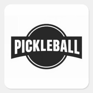 Pickleball round stickers
