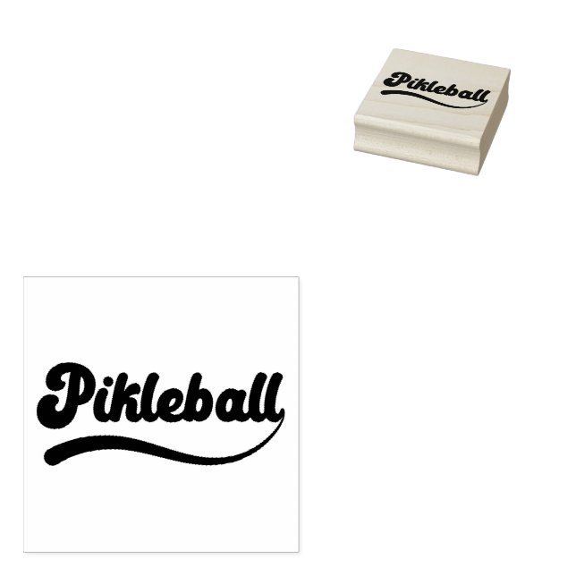 Pickleball  rubber stamp (Stamped)