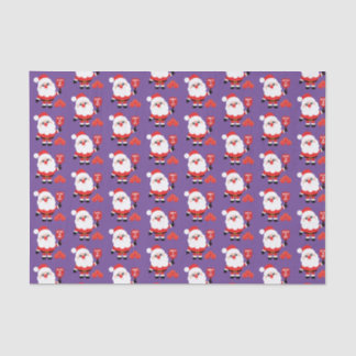 Pickleball🎅 Santa purple Tissue Paper