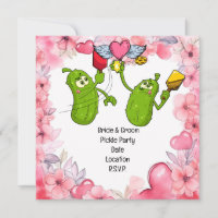 Pickleball Save the date Wedding Funny invitation