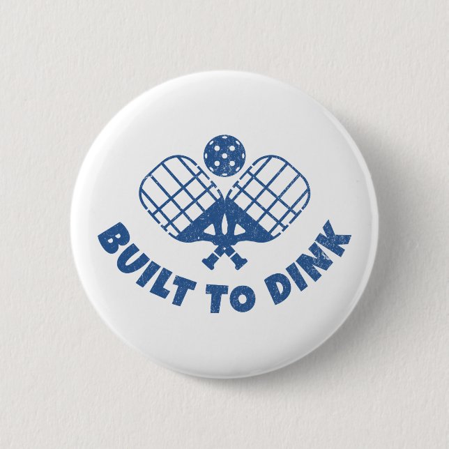 Pickleball Saying Funny 6 Cm Round Badge (Front)