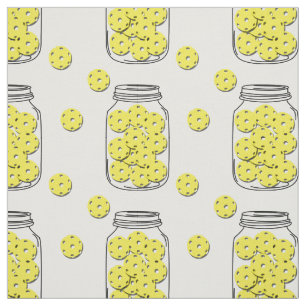 Pickleball season. Custom colour background! Fabric