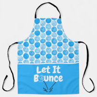 Pickleball Serve Let It Bounce Blue Personalised