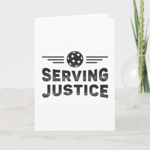 Pickleball Serving Justice Dink Pickleball Player Card