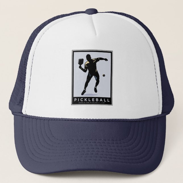 PICKLEBALL SILHOUETTE CLASSIC TRUCKER HAT (Front)