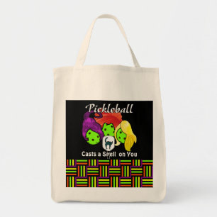 Pickleball Sister Witches Halloween Tote Bag