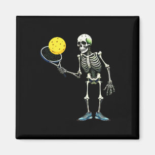 Pickleball Skeleton Tee Halloween Costume Pickleba Magnet