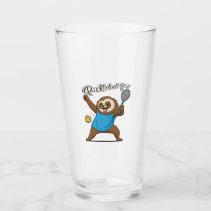 Pickleball Sloth T- Pickleball Y'all Glass