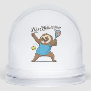 Pickleball Sloth T- Pickleball Y'all Snowglobe
