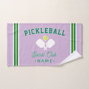 Pickleball Social Club, Custom Name Sports Hand Towel