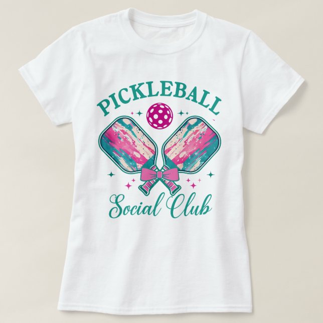 Pickleball Social Club T-Shirt (Design Front)