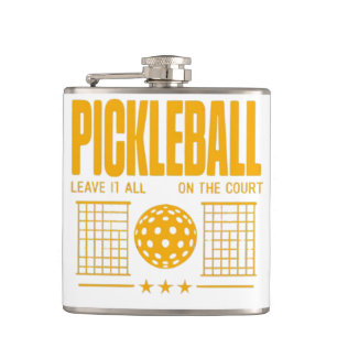 Pickleball Spirit - Leave It All On The Court Hip Flask