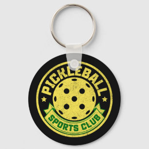Pickleball Sports Club Pickleball Saying Key Ring