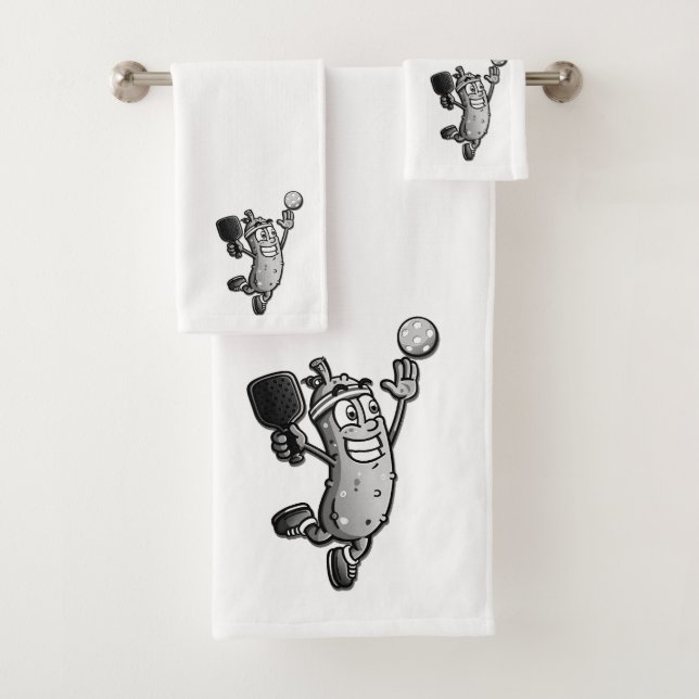 Pickleball Star Bath Towel Set (Insitu)