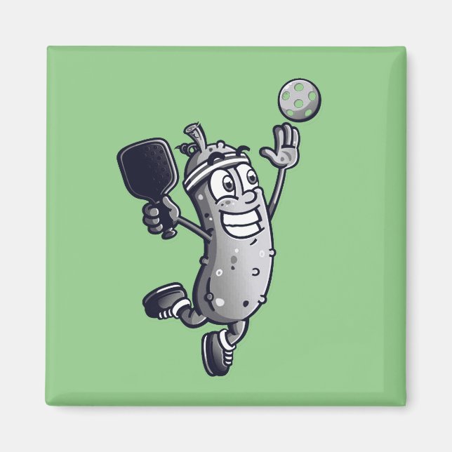Pickleball Star on Green Magnet (Front)