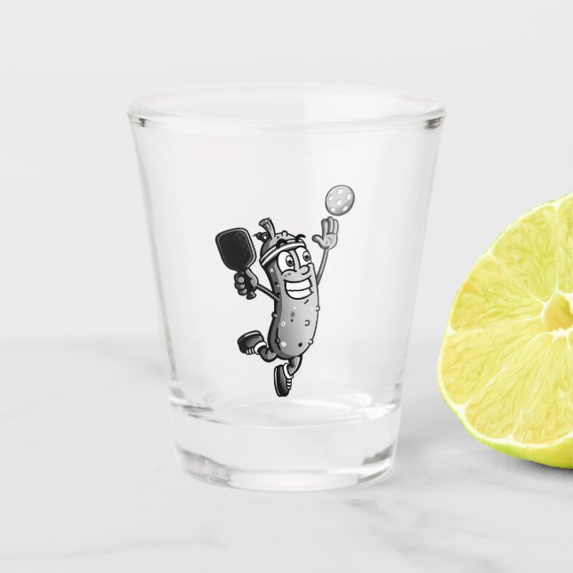 Pickleball Star Shot Glass (Front)