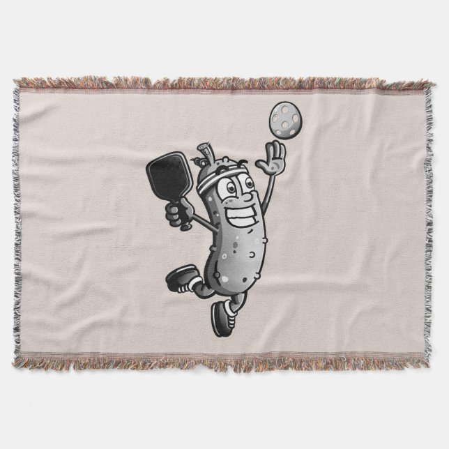 Pickleball Star Throw Blanket (Front)