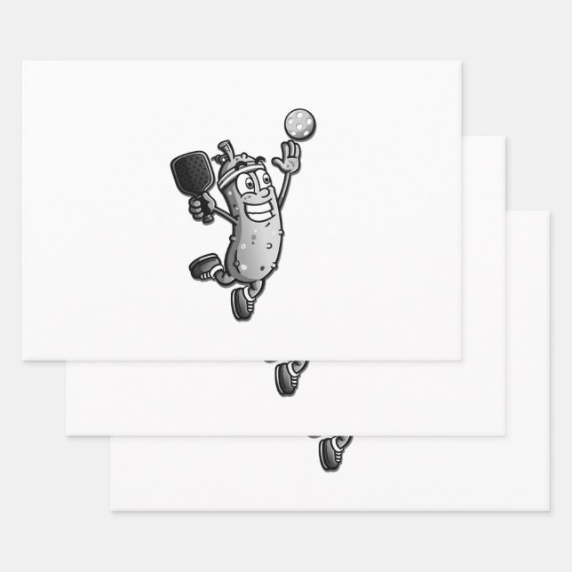 Pickleball Star Wrapping Paper Sheet (Set)