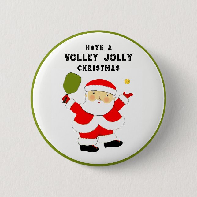 Pickleball Stocking Stuffers 6 Cm Round Badge (Front)
