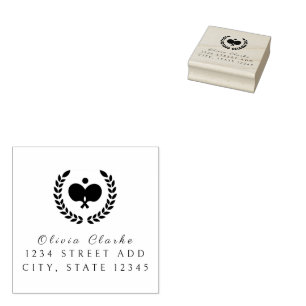 Pickleball Stylish Script Rubber Stamp