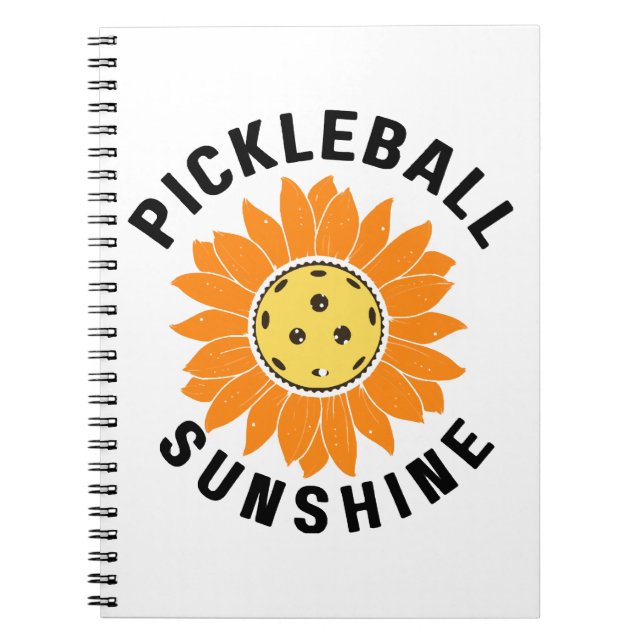 Pickleball sunshine notebook (Front)