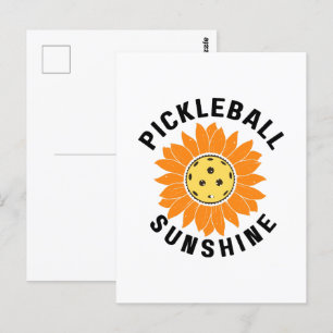 Pickleball sunshine postcard