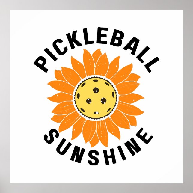 Pickleball sunshine poster (Front)