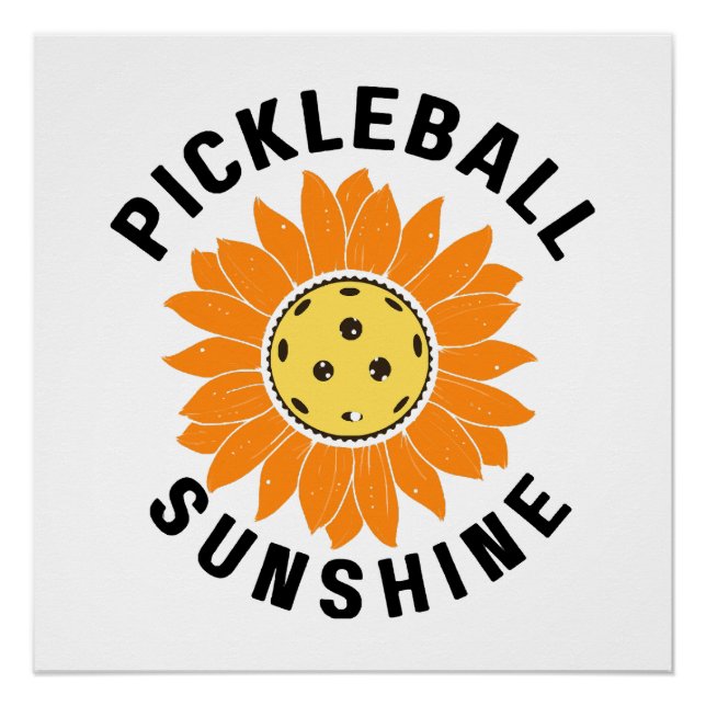 Pickleball sunshine poster (Front)