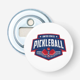Pickleball Support the Team Pickleball Player USA Bottle Opener