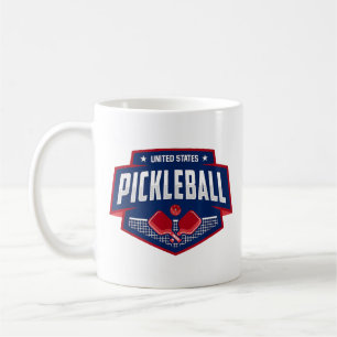 Pickleball Support the Team Pickleball Player USA  Coffee Mug