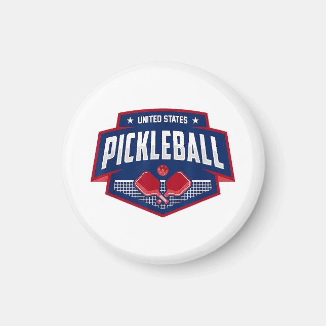 Pickleball Support the Team Pickleball Player USA  Magnet (Front)