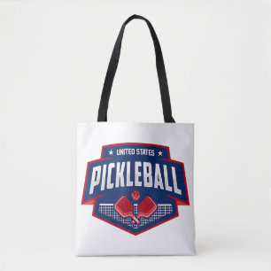Pickleball Support the Team Pickleball Player USA  Tote Bag