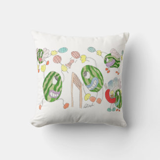 Pickleball Team crazy cartoon group Cushion