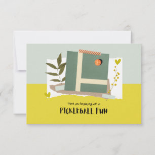 Pickleball  thank you card